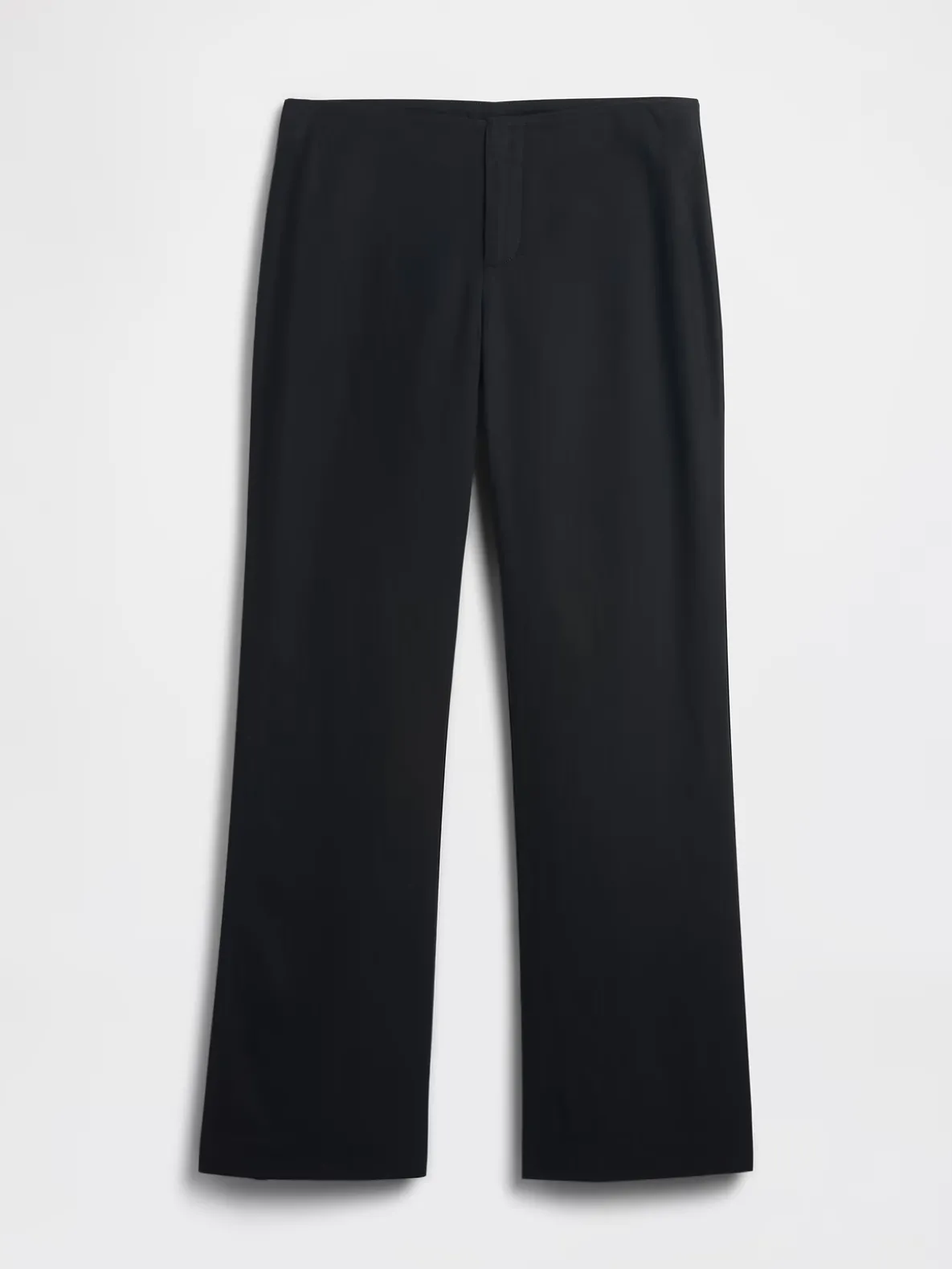 Low Rise Linen-Blend Flare Pants