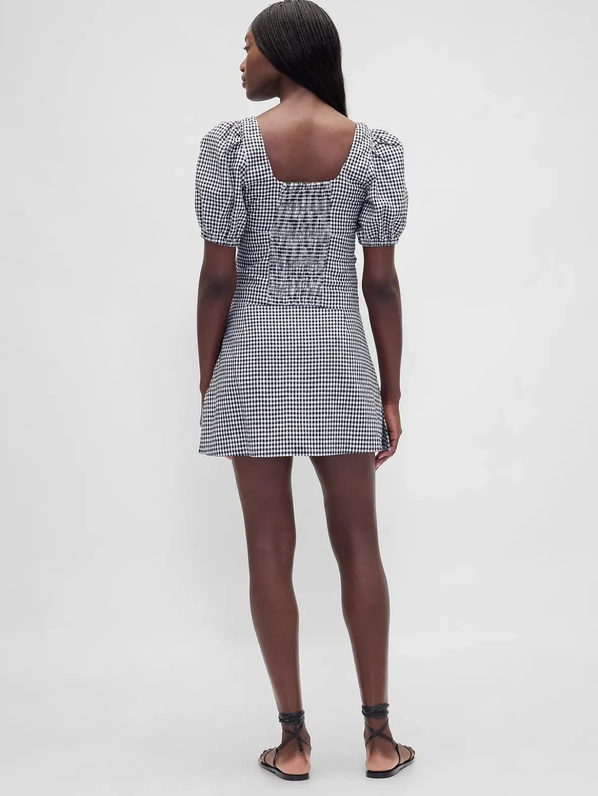 Low Rise Linen-Blend Mini Skort