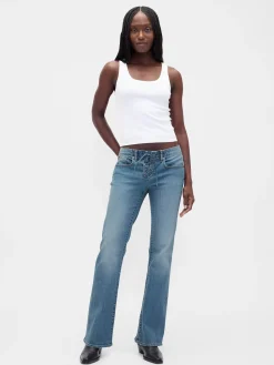 Low Rise Long & Lean Lace-Up Jeans