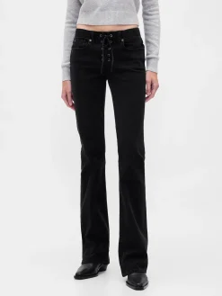 Low Rise Long & Lean Lace-Up Jeans