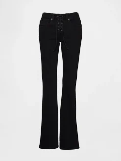 Low Rise Long & Lean Lace-Up Jeans