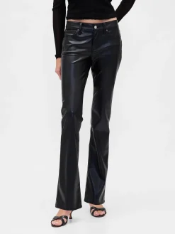 Low Rise Recycled Vegan Leather Long & Lean Pants