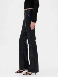 Low Rise Recycled Vegan Leather Long & Lean Pants