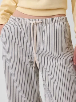Low Rise '90s Loose Easy Crop Stripe Jeans
