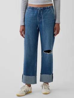 Low Rise '90s Loose Easy Crop Jeans