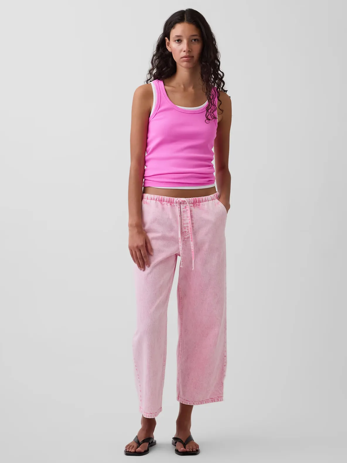 Low Rise '90s Loose Easy Crop Jeans