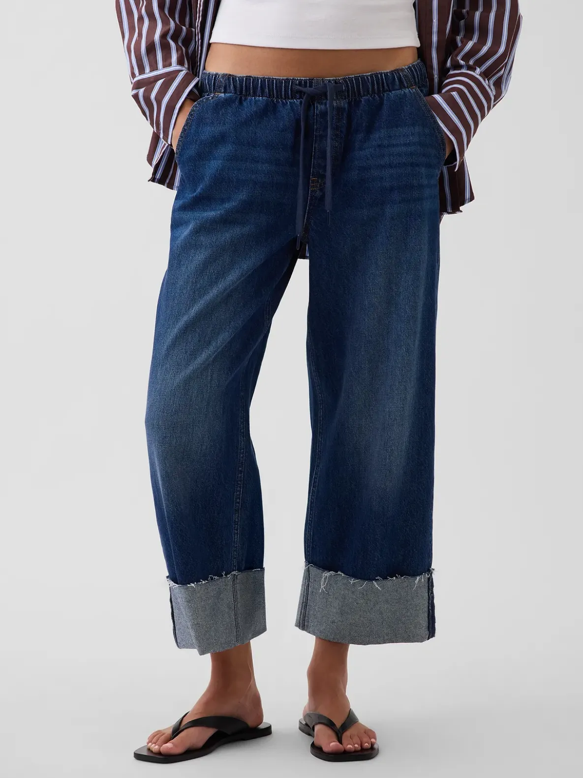 Low Rise '90s Loose Easy Crop Jeans