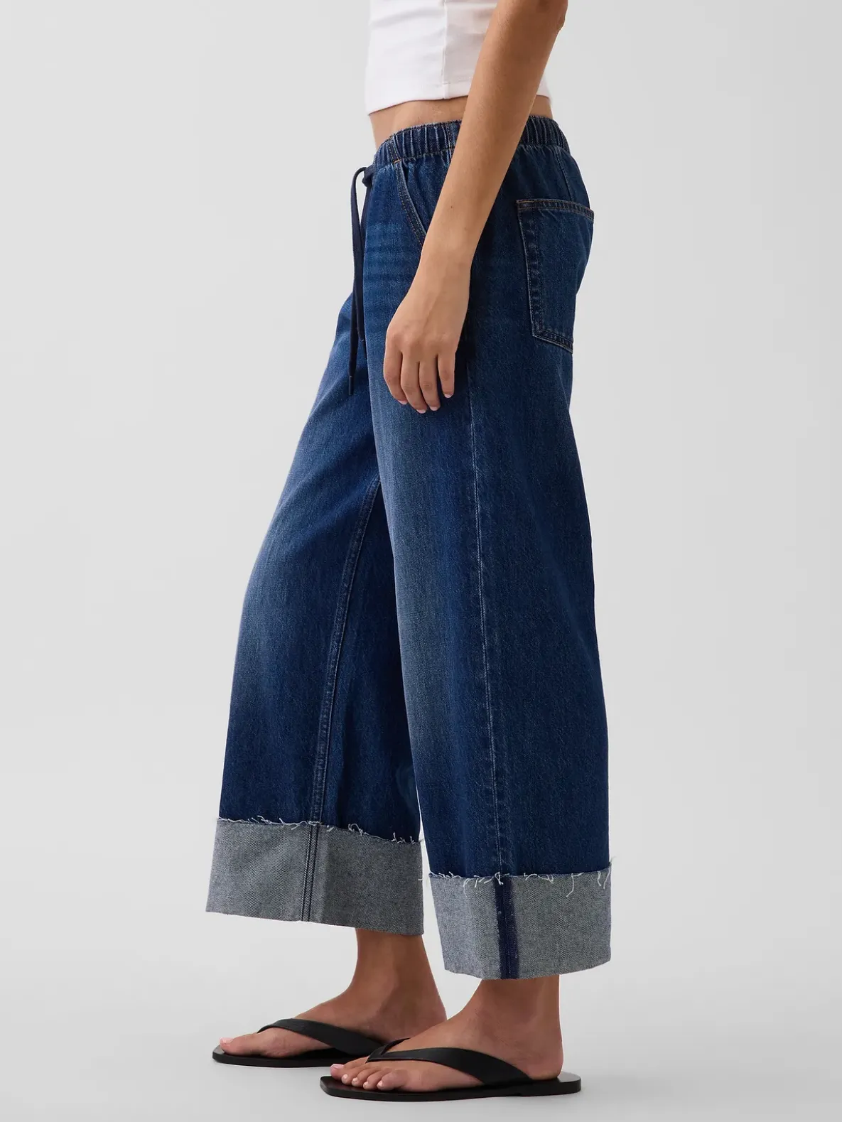 Low Rise '90s Loose Easy Crop Jeans