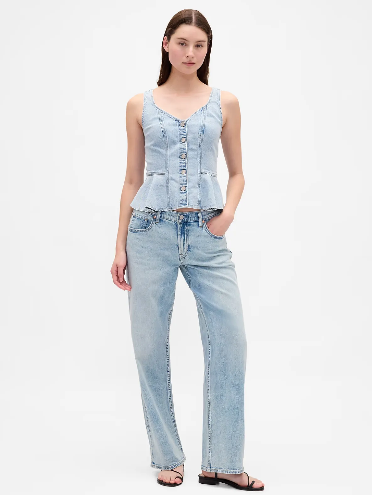 Low Rise '90s Loose Jeans
