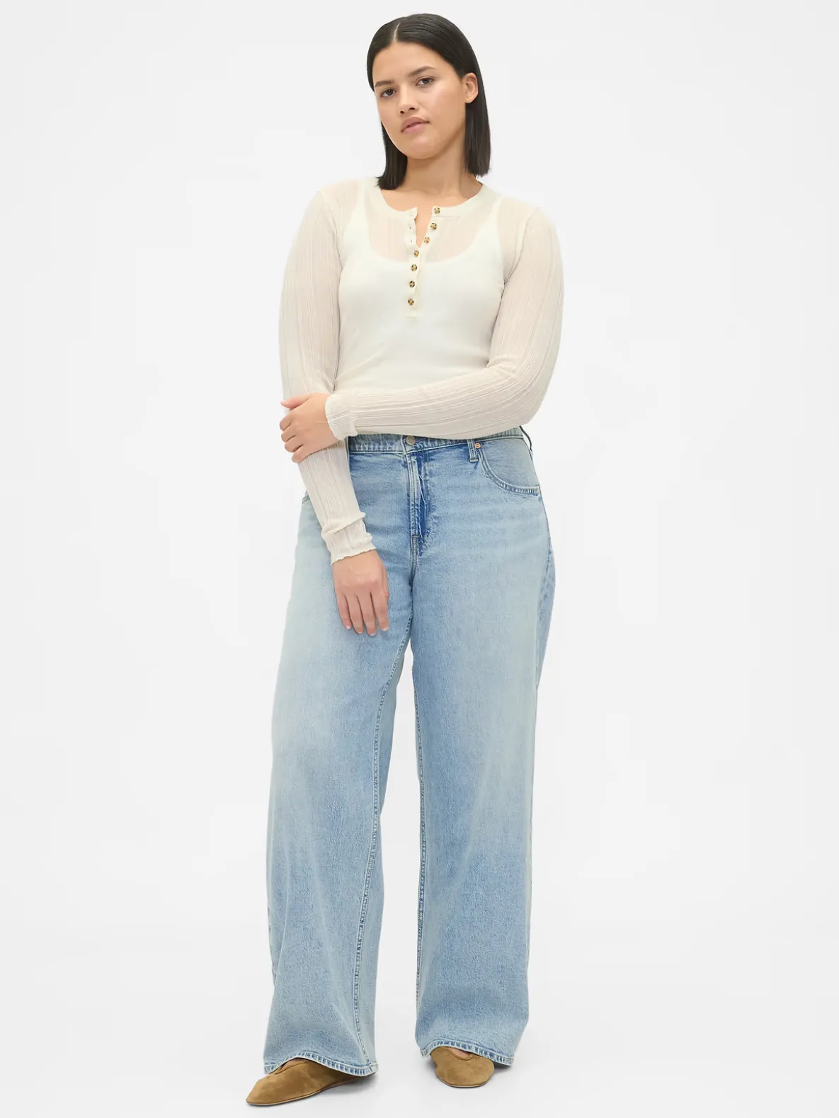 Low Rise '90s Loose Jeans
