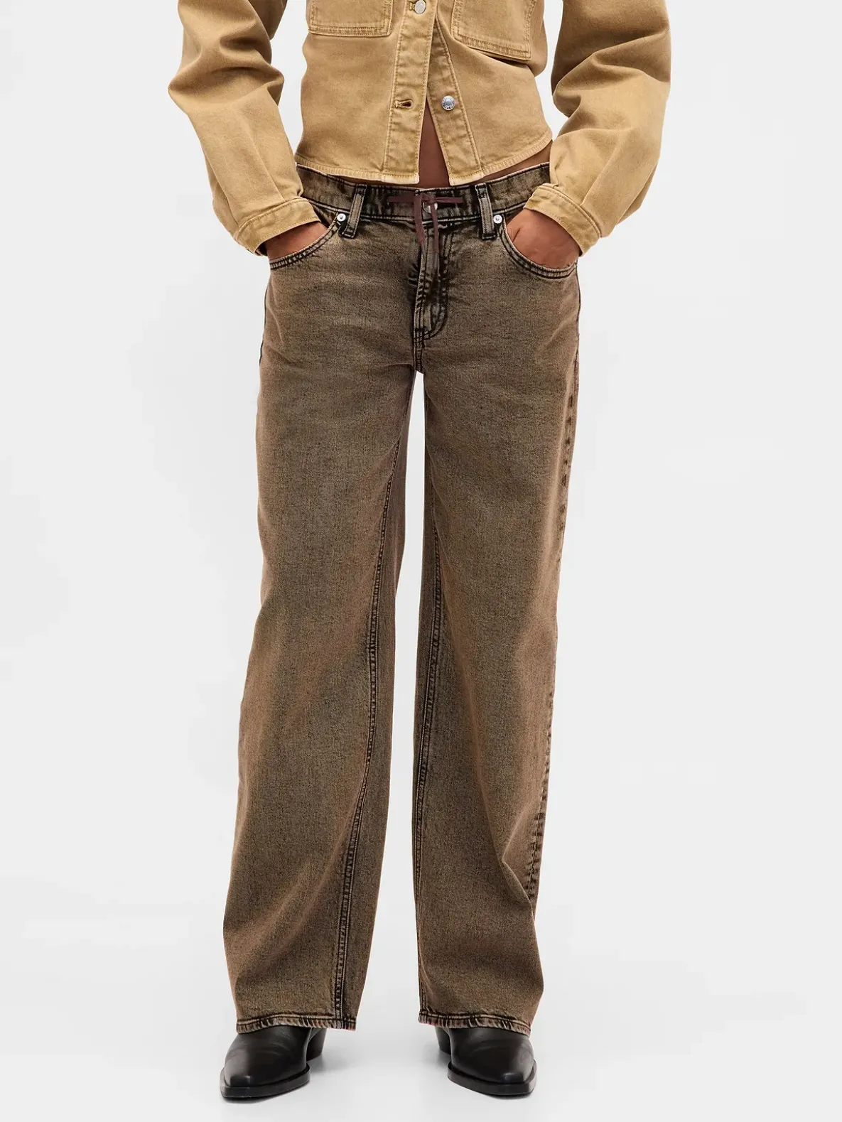 Low Rise '90s Loose Jeans