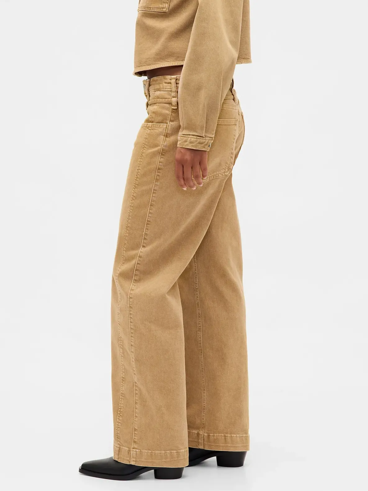 Low Rise '90s Loose Micro Belt Jeans