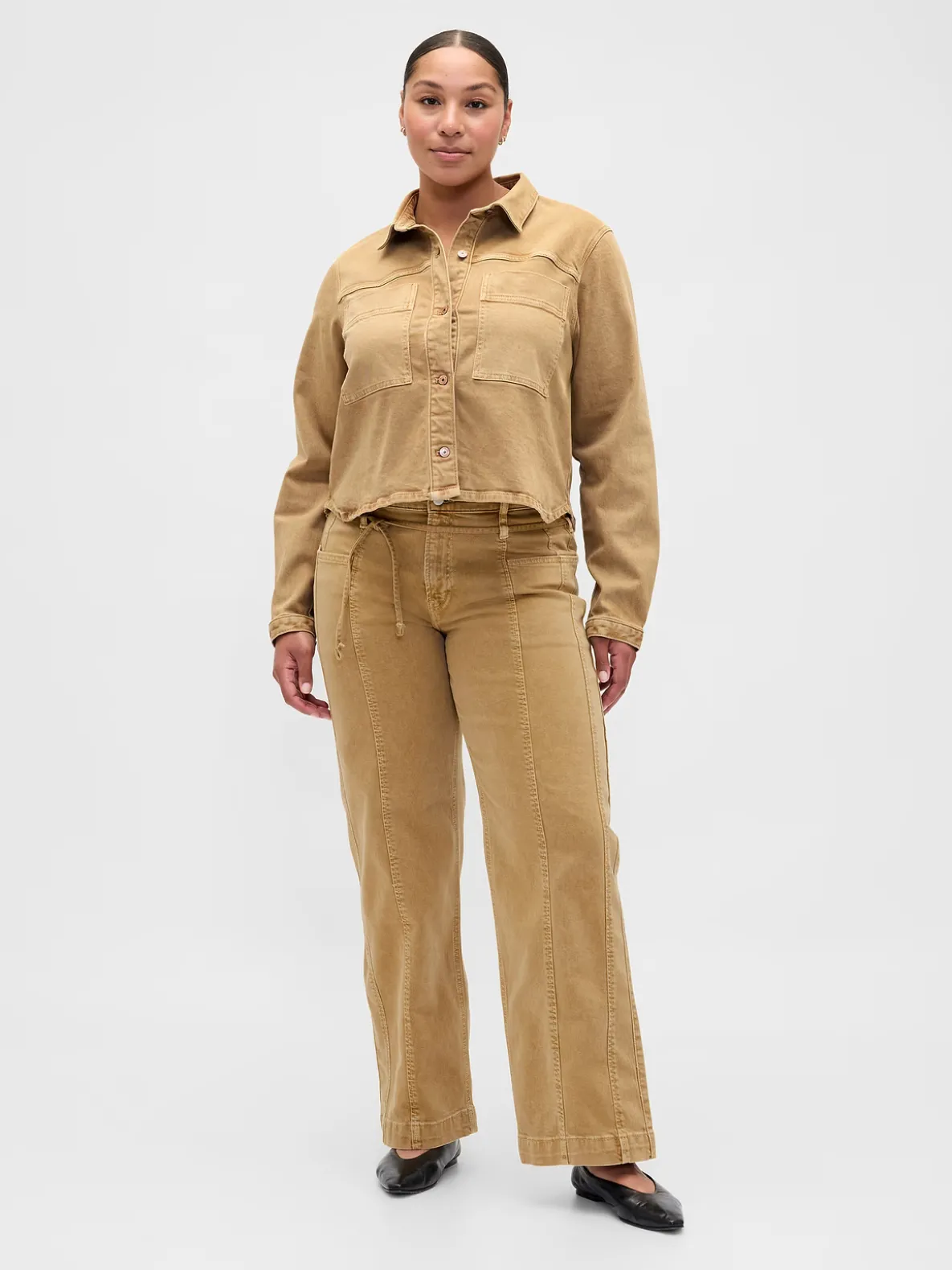 Low Rise '90s Loose Micro Belt Jeans