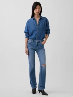 Low Rise '90s Slim Straight Jeans