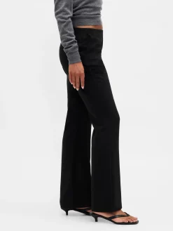 Low Rise Twill Flare Pants