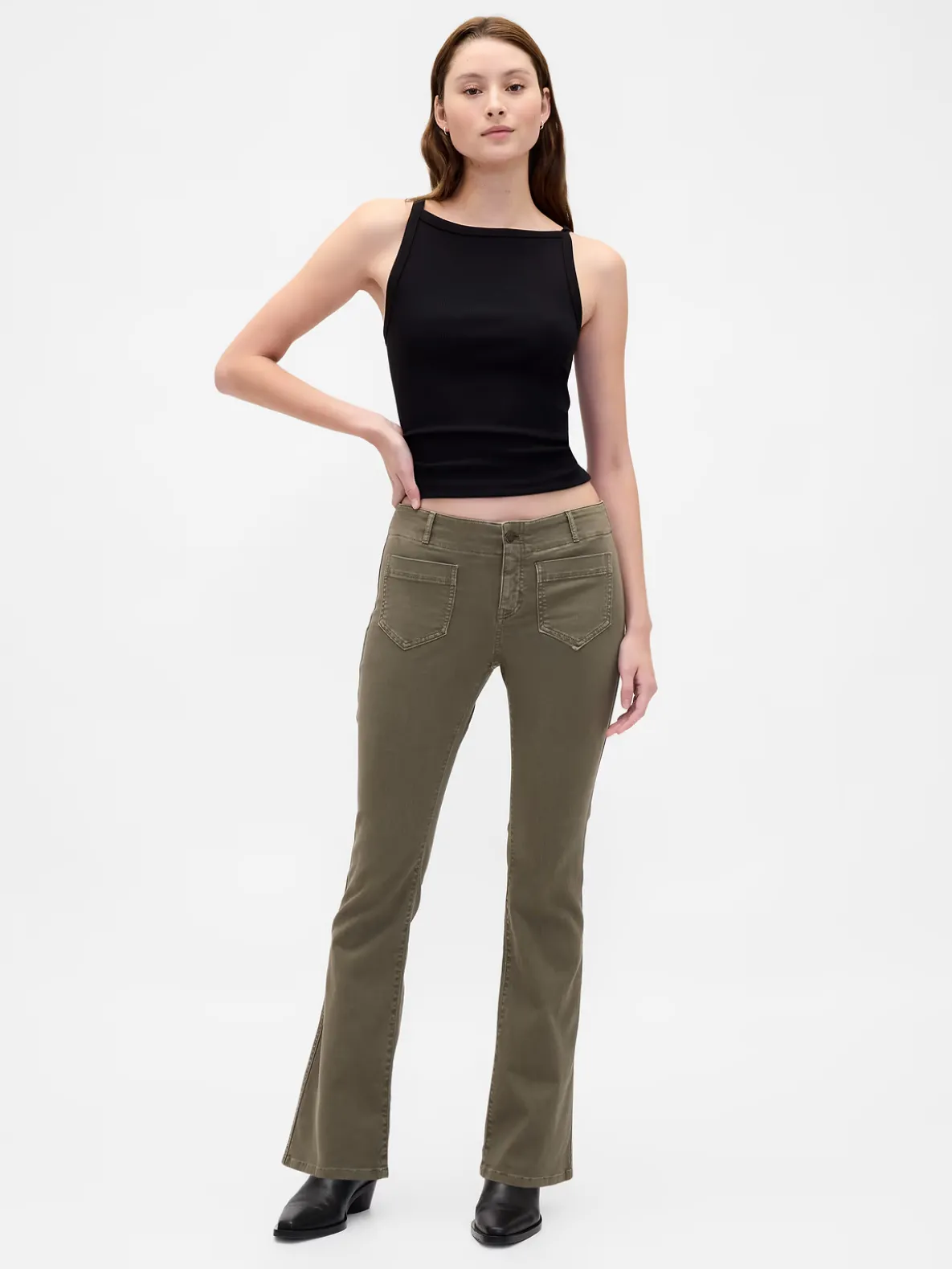 Low Rise Twill Long & Lean Pants