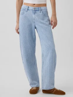 Low Rise UltraSoft Barrel Jeans