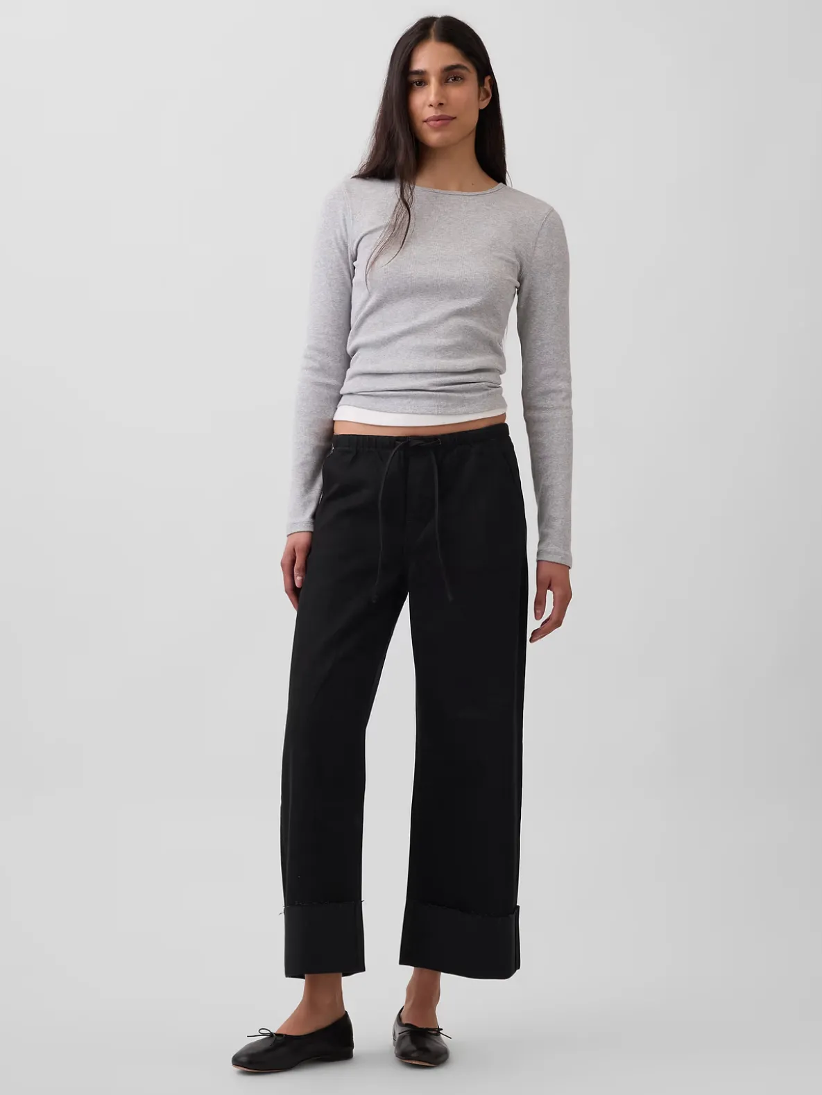 Low Rise UltraSoft Easy '90s Loose Crop Jeans