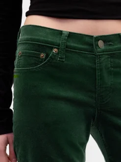 Low Rise Velvet '90s Slim Straight Pants
