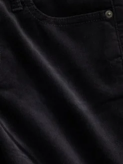 Low Rise Velvet '90s Slim Straight Pants