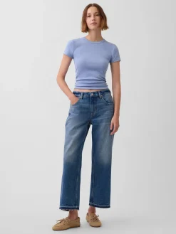 Low Slung Relaxed Crop Jeans