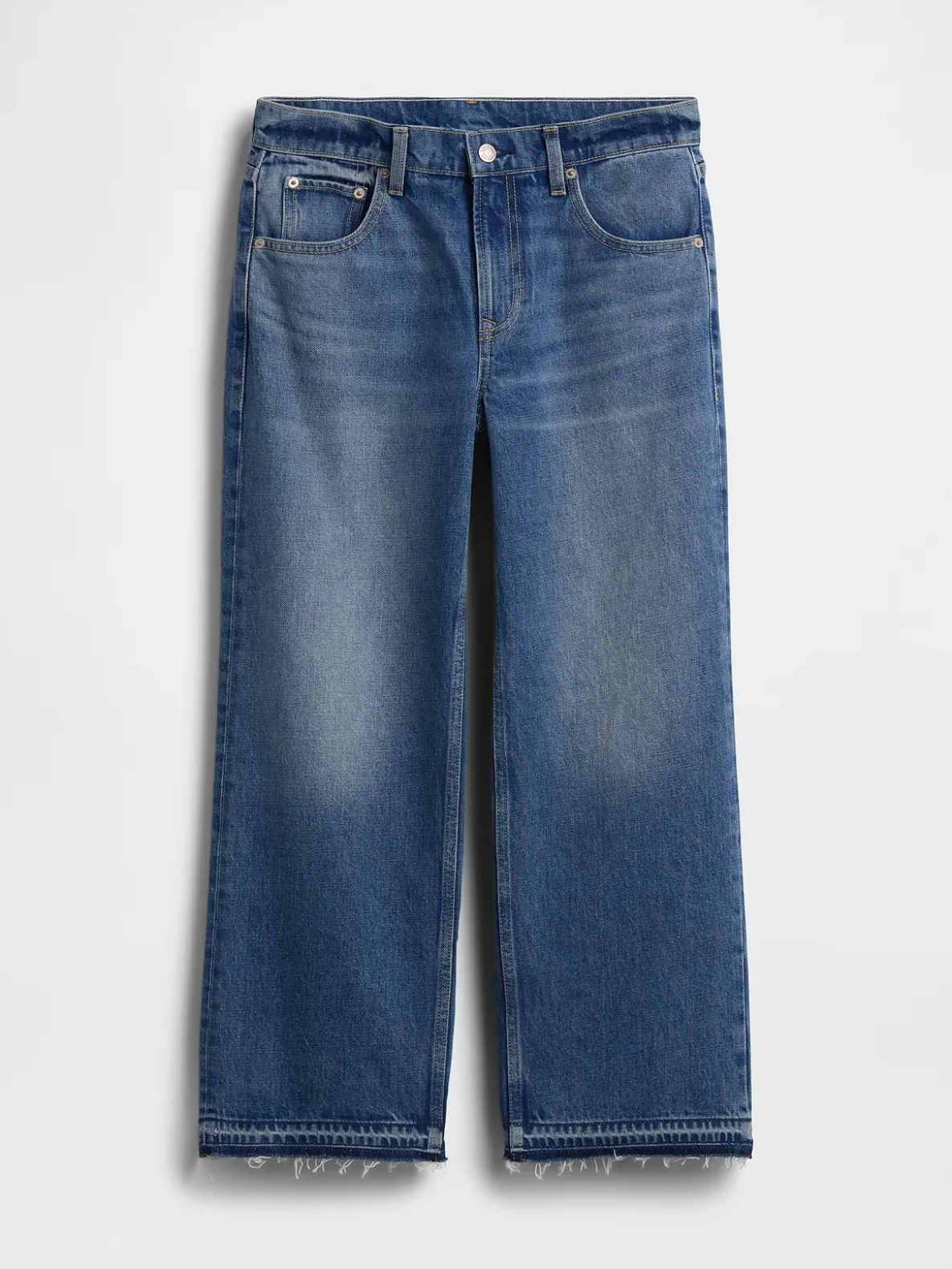 Low Slung Relaxed Crop Jeans