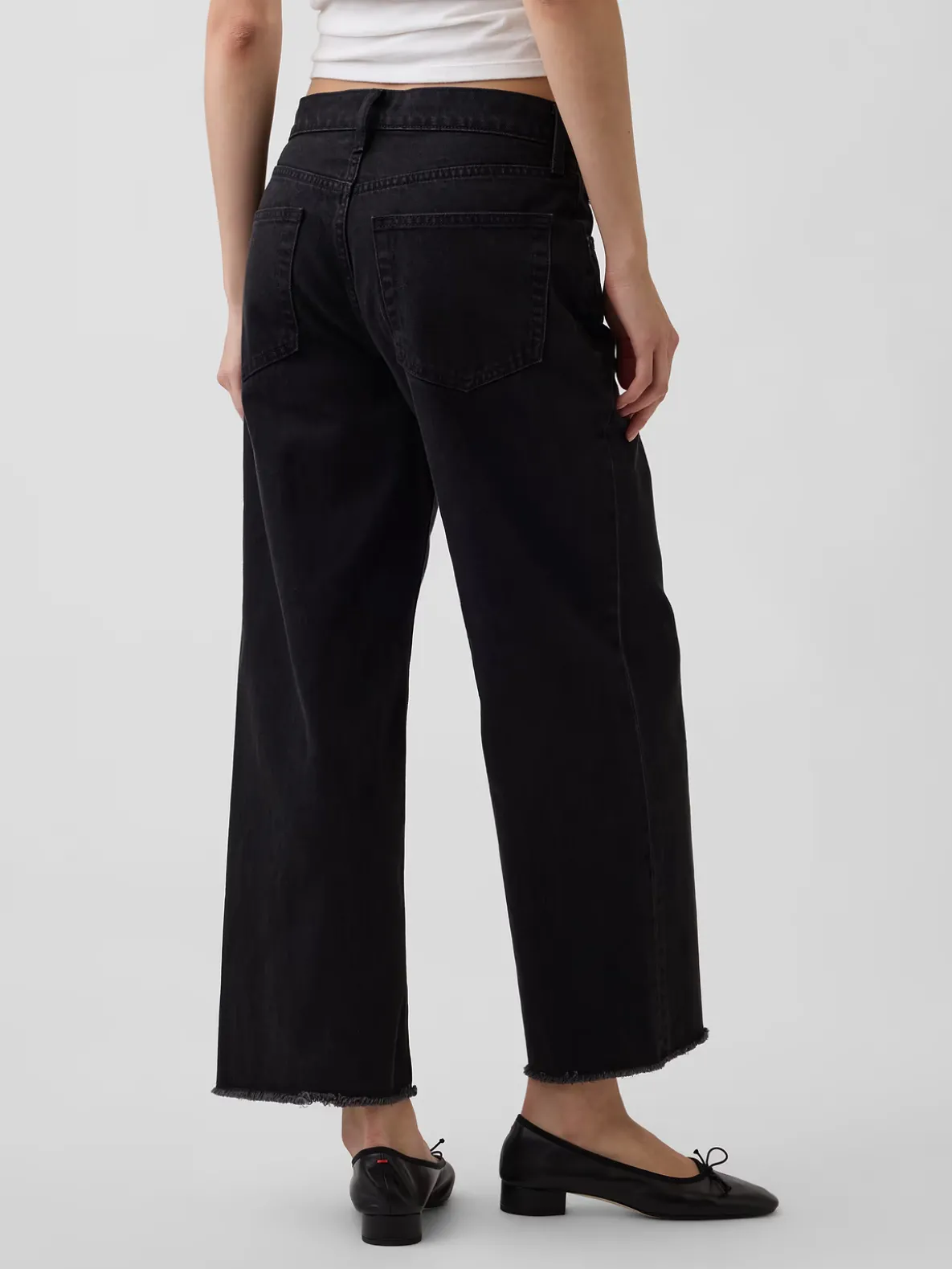 Low Slung Relaxed Crop Jeans