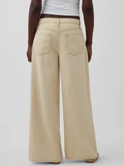 Low Slung Stripe Extra Baggy Jeans