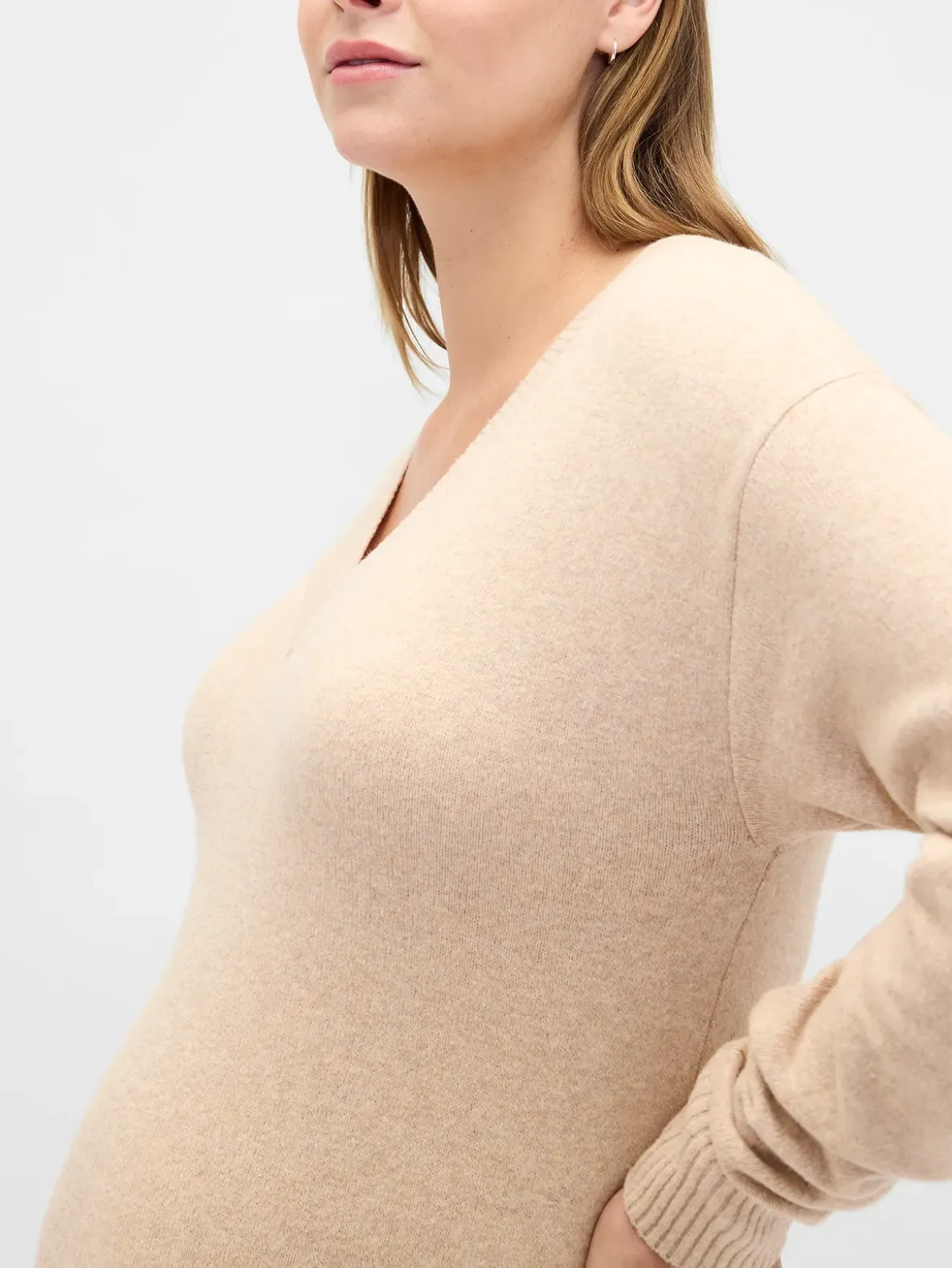 Maternity CashSoft V-Neck Sweater Dress