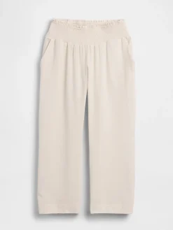 Maternity Cotton Gauze Full Panel Pants