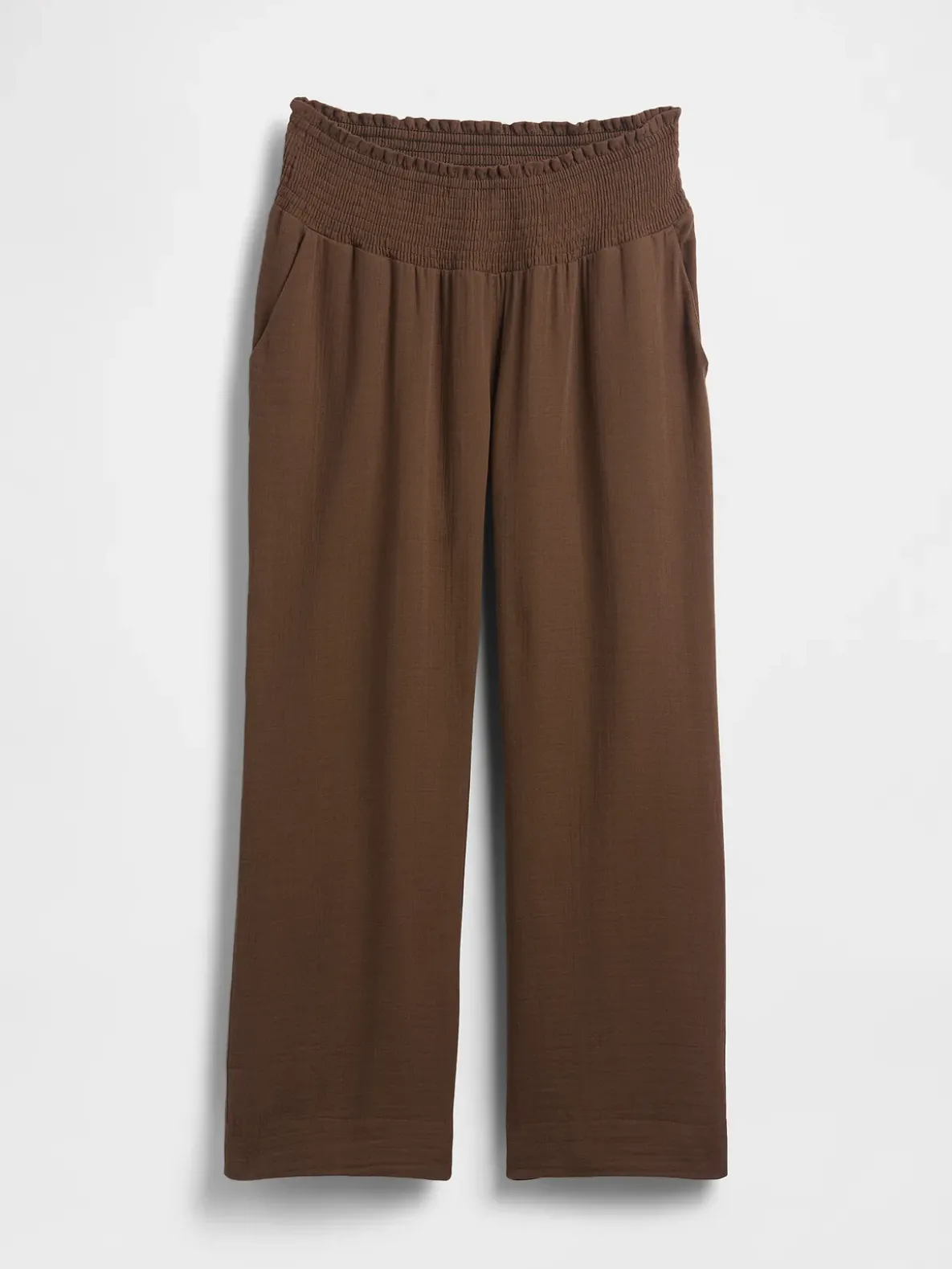 Maternity Cotton Gauze Full Panel Pants