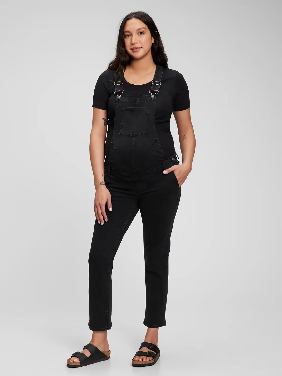 Maternity Denim Overalls