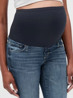 Maternity Distressed Full Panel Favorite Jeggings