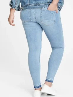 Maternity Full Panel Destructed Legging Jeans