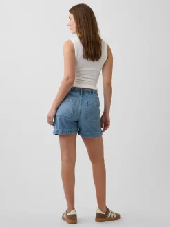Maternity Full Panel UltraSoft Denim Easy Shorts