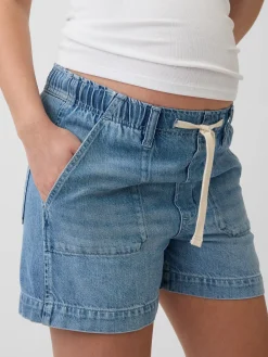 Maternity Full Panel UltraSoft Denim Easy Shorts