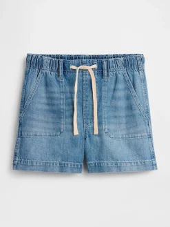 Maternity Full Panel UltraSoft Denim Easy Shorts
