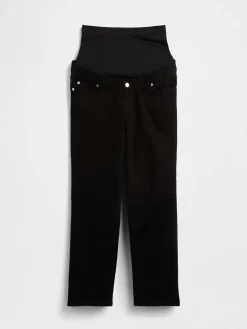Maternity Full-Panel Straight Jeans
