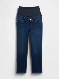 Maternity Full-Panel Straight Jeans