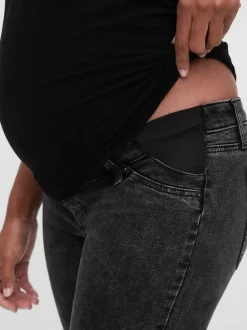 Maternity Inset Panel Skinny Jeans