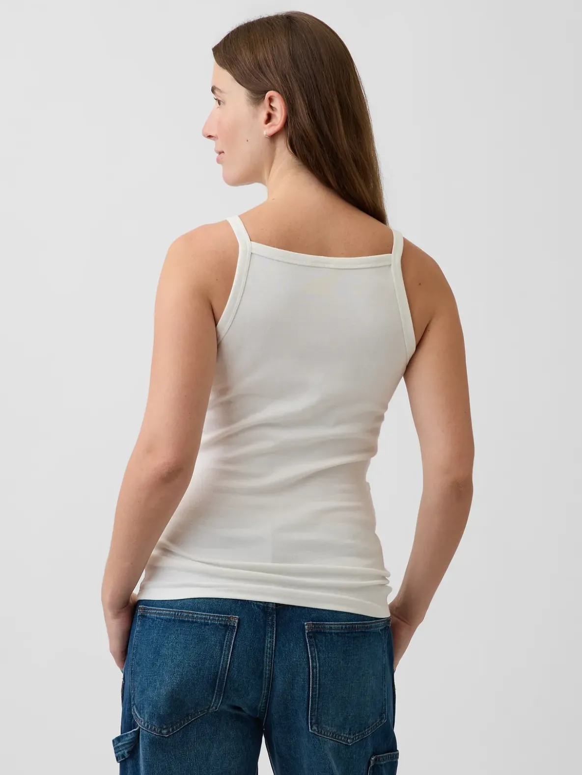 Maternity Modern Apron-Neck Tank Top