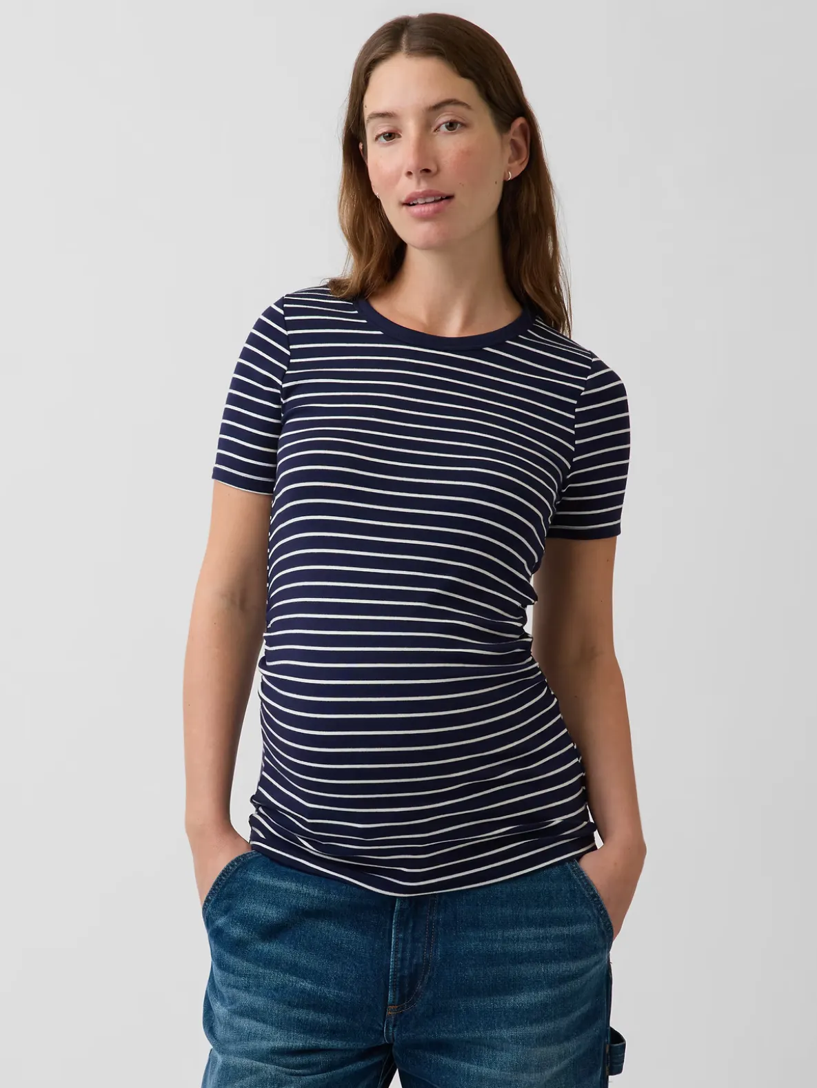 Maternity Modern Crewneck T-Shirt