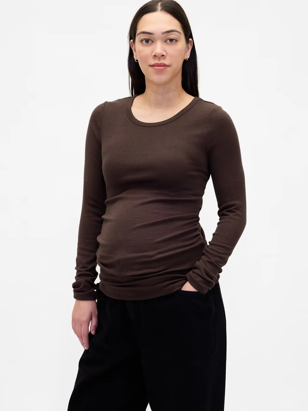 Maternity Modern Crewneck T-Shirt