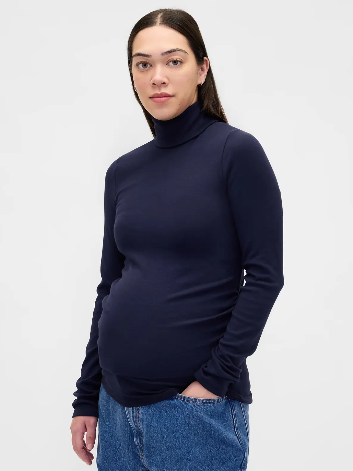 Maternity Modern Turtleneck Shirt
