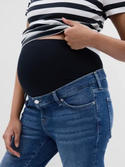 Maternity True Waistband Full Panel Vintage Slim Jeans