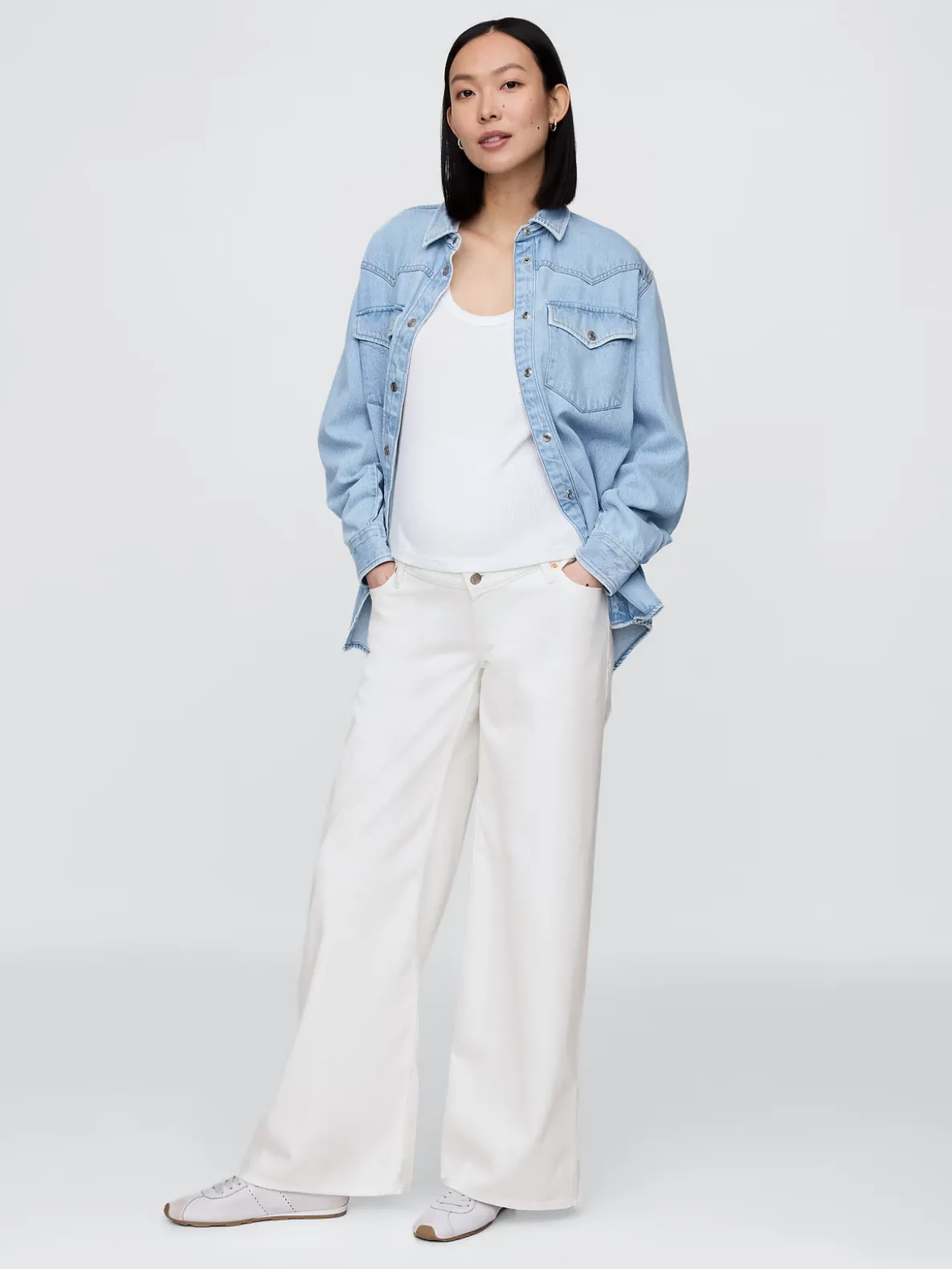 Maternity UltraSoft Full Panel Baggy Jeans