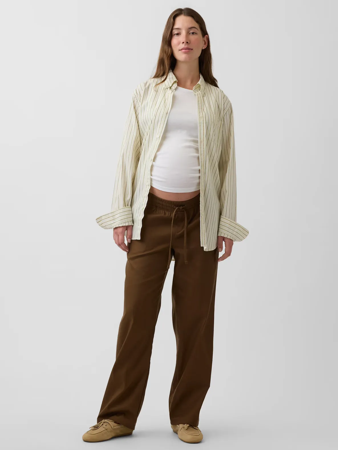 Maternity Under Belly Twill Pants