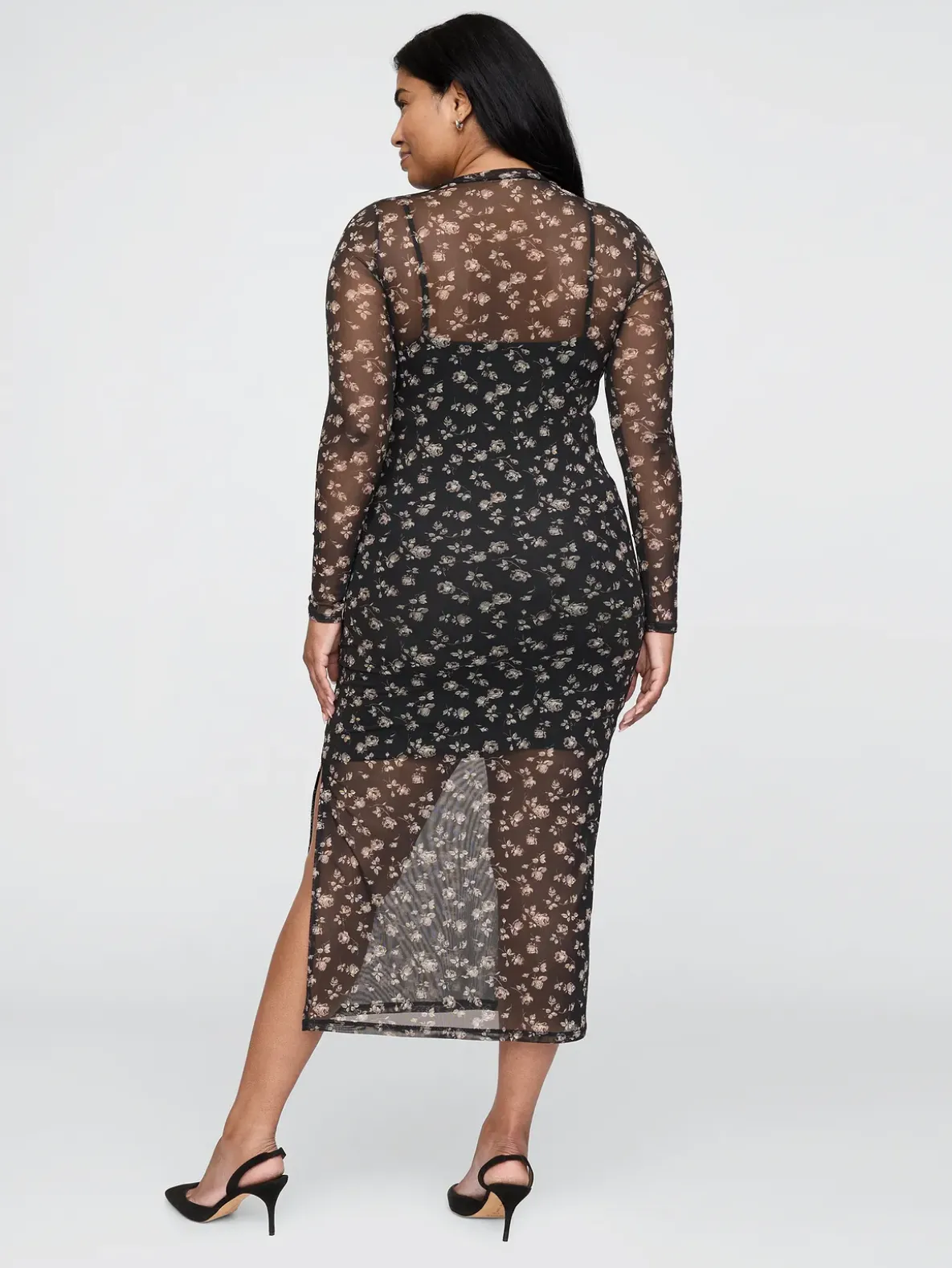 Mesh Midi Dress