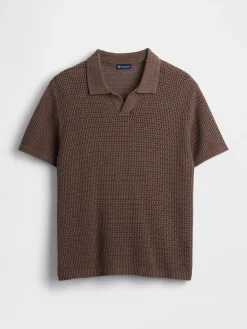 Mesh Polo Sweater