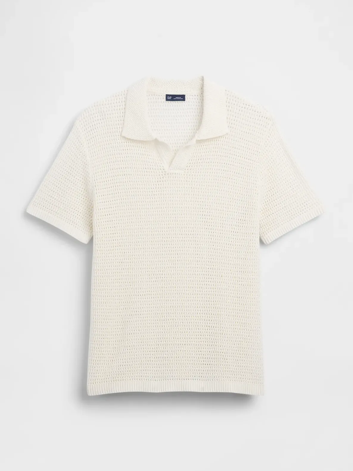 Mesh Polo Sweater